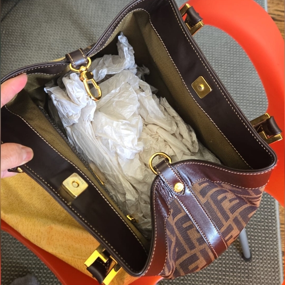 Authentic Fendi Monogram FF Zucca Shopper Tote - Picture 12 of 13